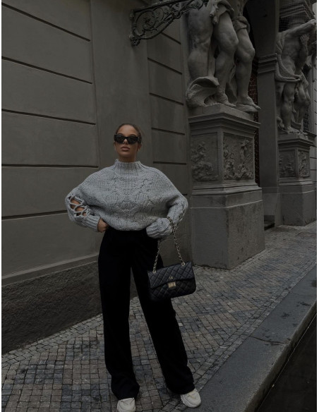 Coco Classic Bag Black Srebro