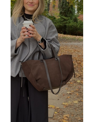 Sandy Grande Bag Choco Suede