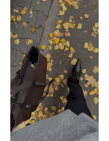 Sandy Grande Bag Choco Suede