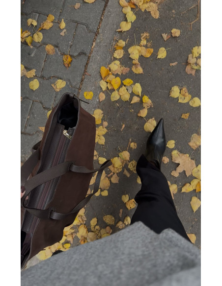 Sandy Grande Bag Choco Suede