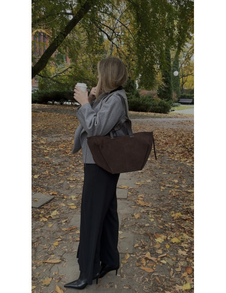 Sandy Grande Bag Choco Suede