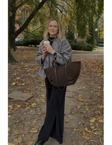 Sandy Grande Bag Choco Suede