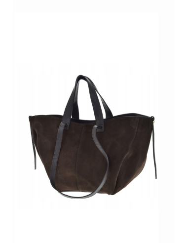 Sandy Grande Bag Choco Zamszowa