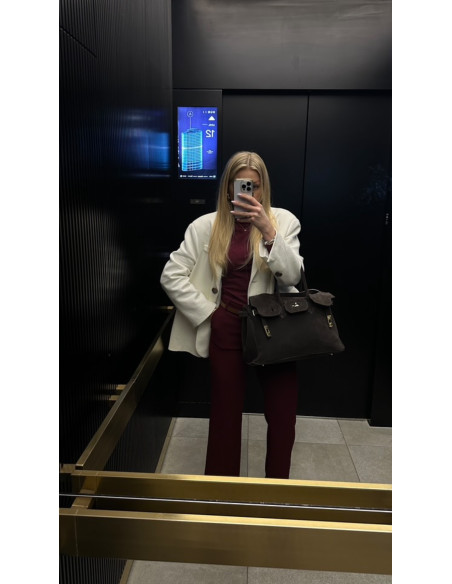 Tracy Bag Choco Suede