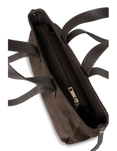 Sandy Bag Choco Suede
