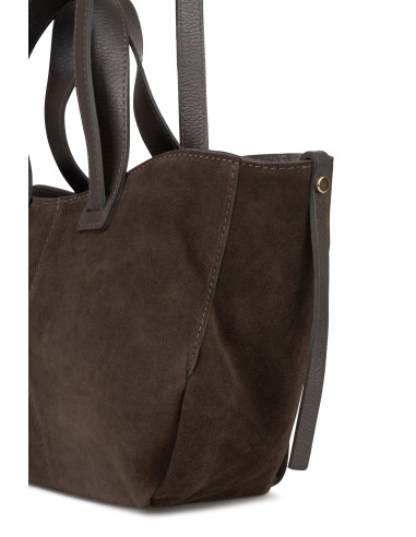 Sandy Bag Choco Suede