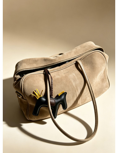 Milly Grande Taupe Bag Zamsz