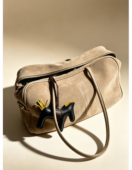 Milly Grande Taupe Bag Zamsz