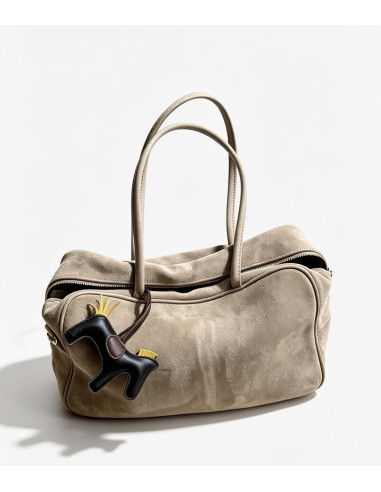 Milly Grande Taupe Bag Zamsz